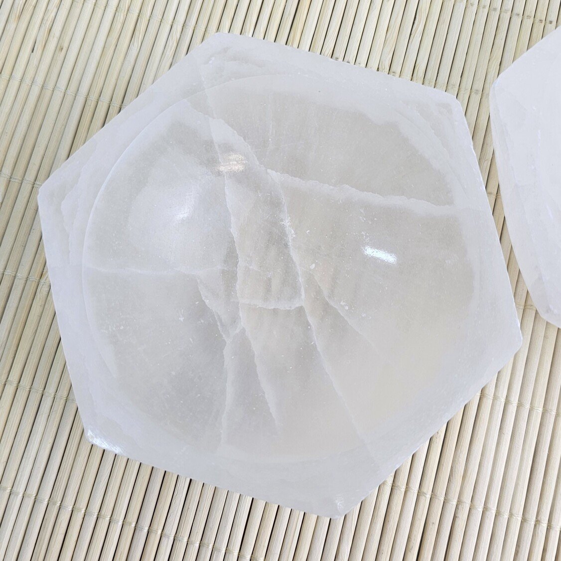 Selenite Hexagon Bowl 10 cm