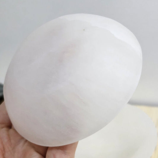Selenite Bowl Round Matte 10 cm