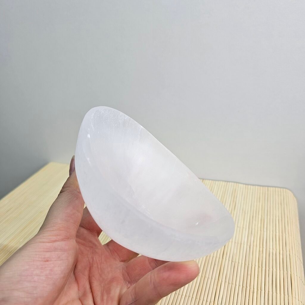 Selenite Bowl "U" Shape 12 cm