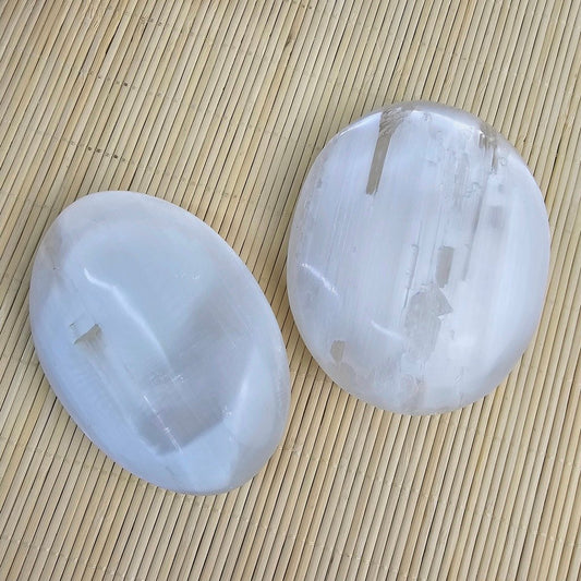 Selenite Palm Stone 10 cm