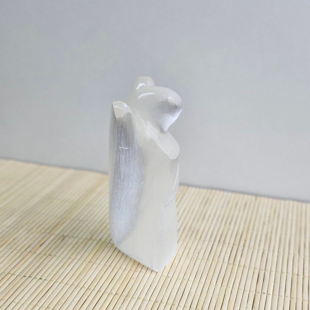 Selenite Angel Tower 10 cm