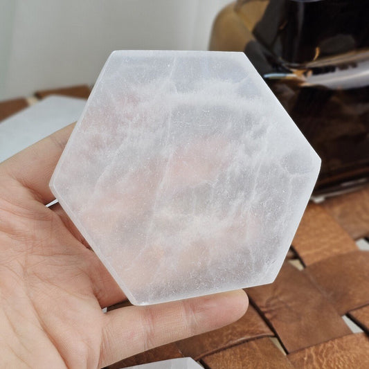 Selenite Hexagon Plate 10 cm