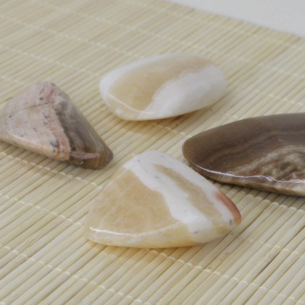 Moroccan Onyx & Aragonite Tumbled Stone