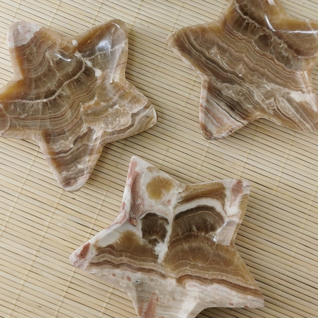 Moroccan Aragonite Star Bowl 12 cm