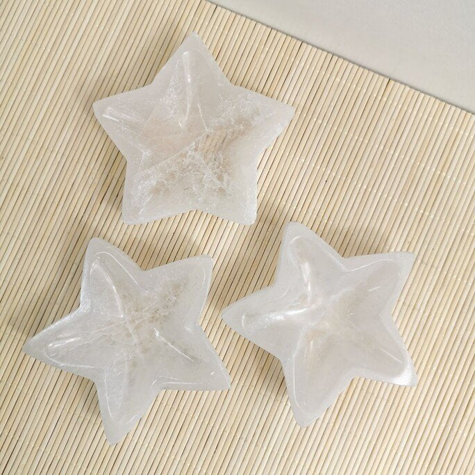 Selenite Star Bowl 10 cm