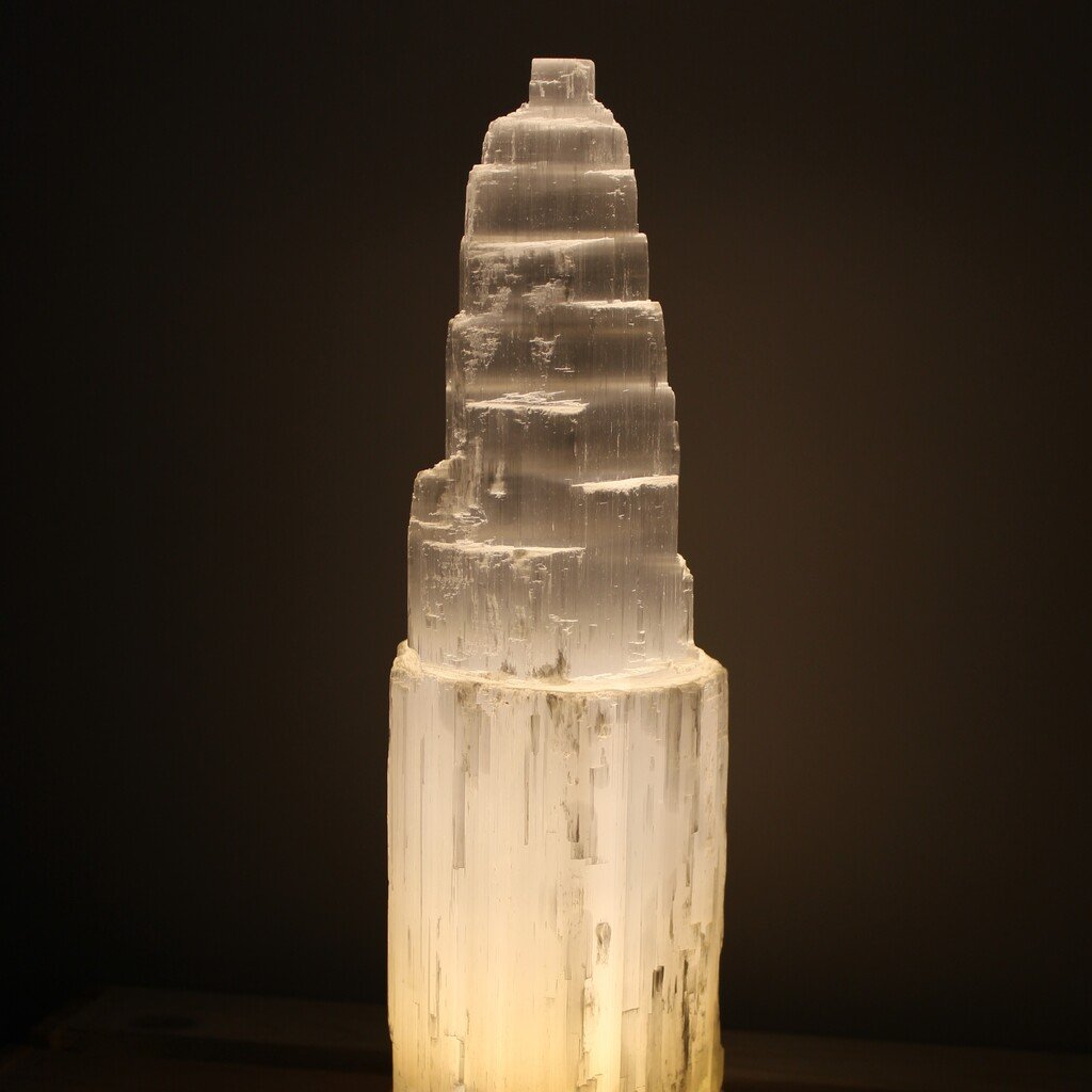 Selenite Iceberg Lamp 20 cm | 25 cm | 30 cm | 40 cm
