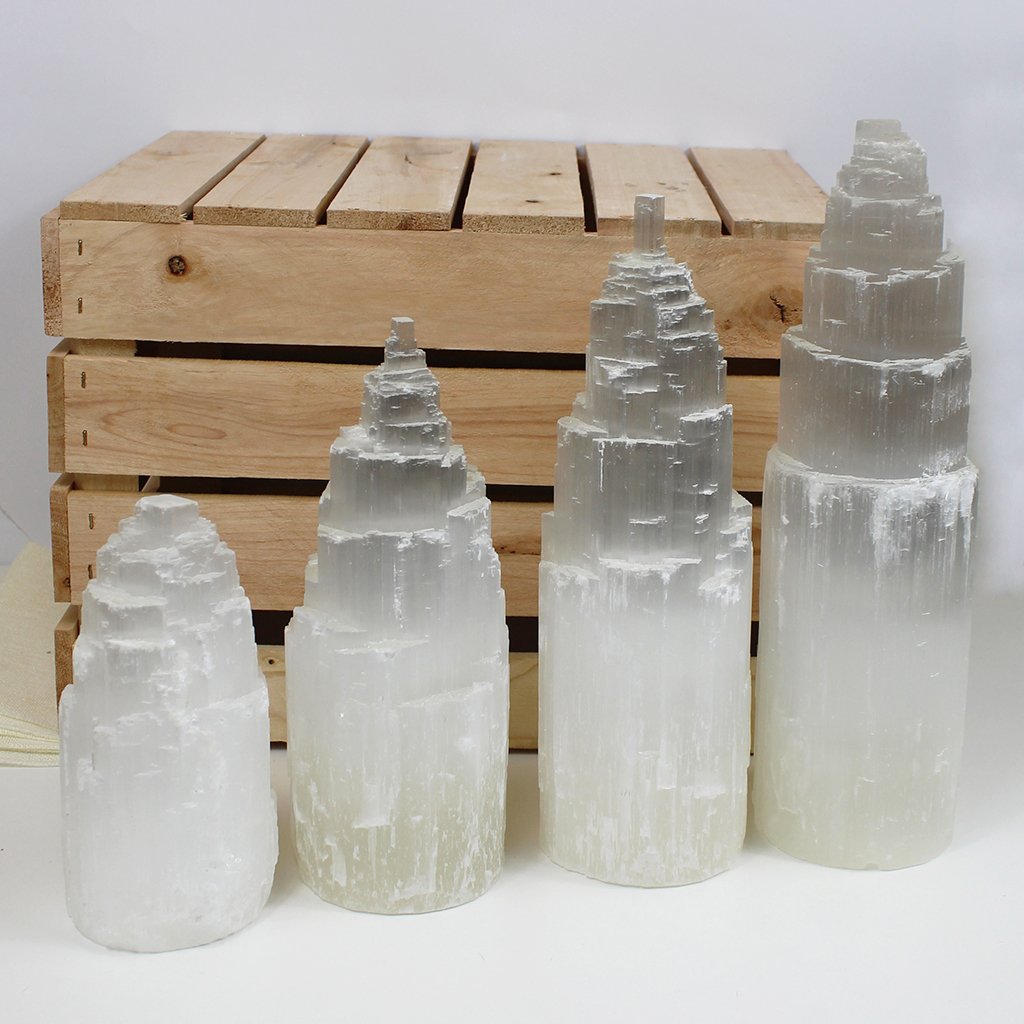 Selenite Iceberg Lamp 20 cm | 25 cm | 30 cm | 40 cm