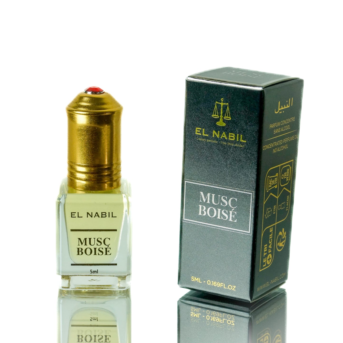 Oil Perfume EL NABIL 5ml - MUSC BOISÉ