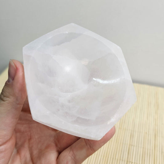 Selenite Hexagon Bowl 10 cm