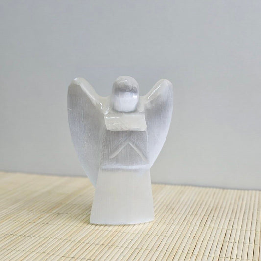 Selenite Angel Tower 10 cm