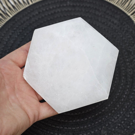 Selenite Hexagon Plate 12 cm