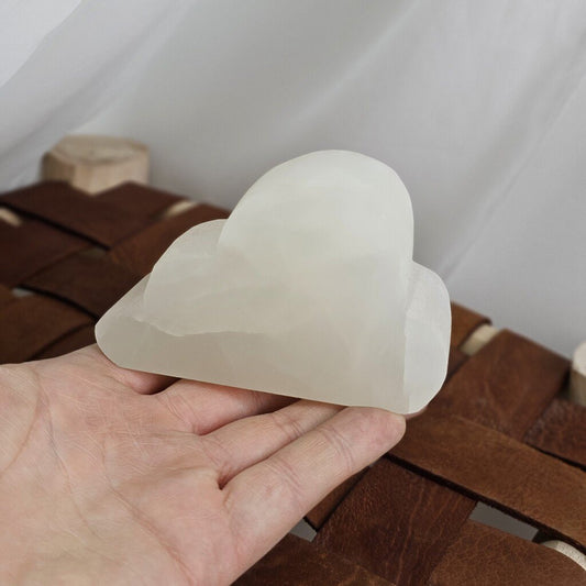 Selenite Cloud Plate 10 cm