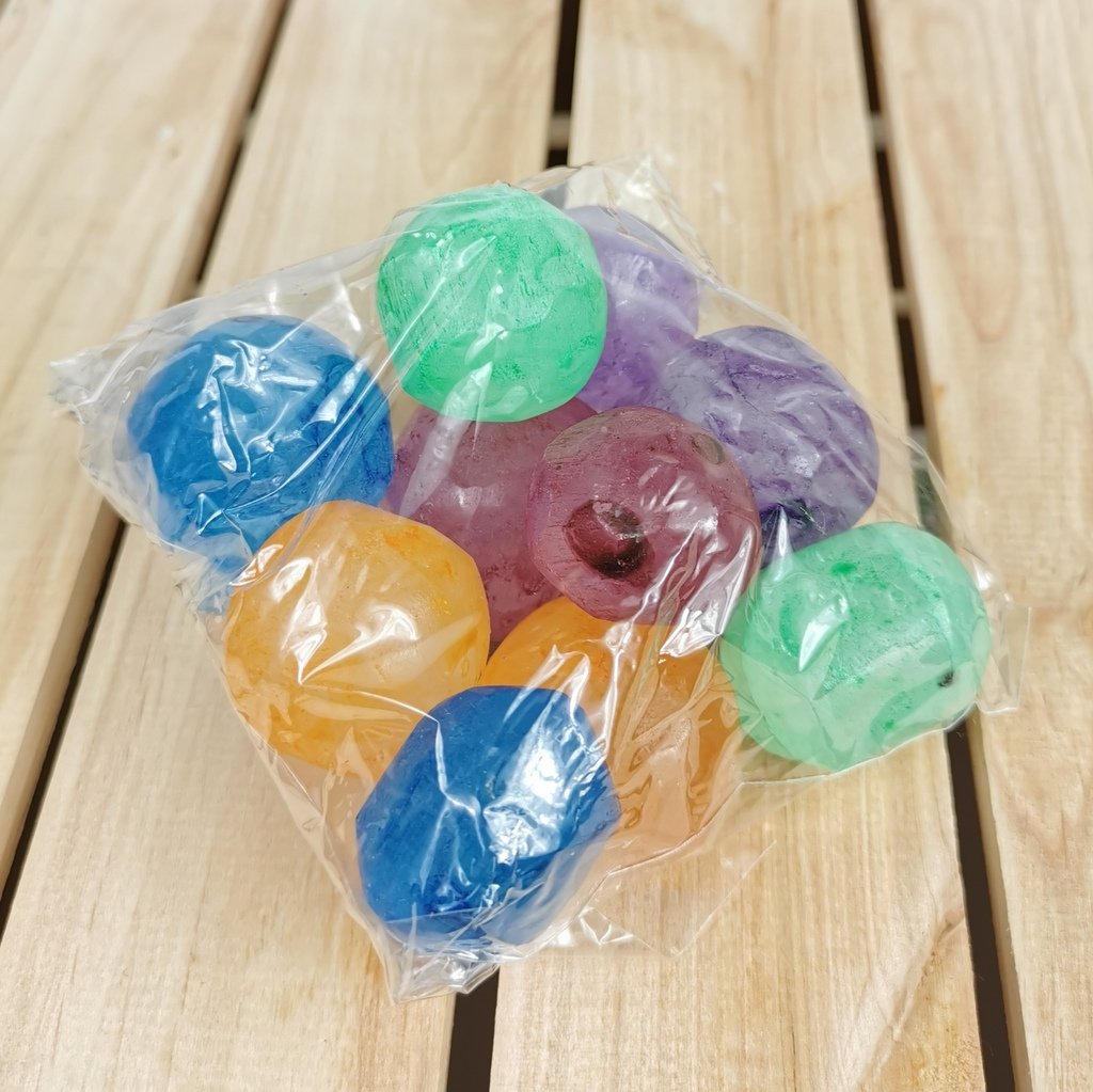 Selenite Natural Colored Tumbled Stones Set 10 Pcs