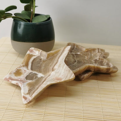 Moroccan Aragonite Star Bowl 12 cm